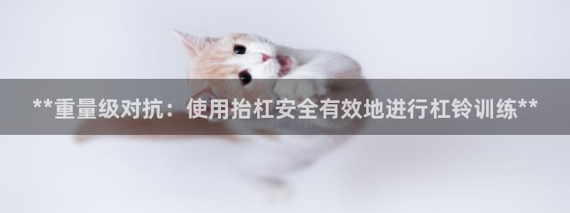 星欧娱乐彩票软件下载安卓：**重量级对抗：使用抬杠安