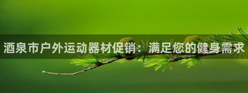 星欧娱乐官网：酒泉市户外运动器材促销：满足您的健身需