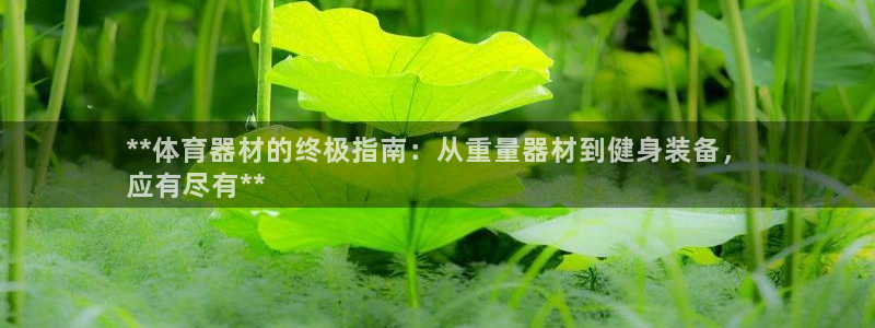 星欧娱乐官网：**体育器材的终极指南：从重量器材到健