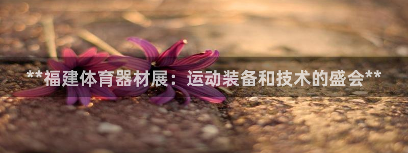 澳星国际娱乐集团：**福建体育器材展：运动装备和技术