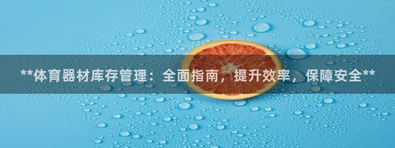 星欧娱乐扣费后解决方法：**体育器材库存管理：全面指