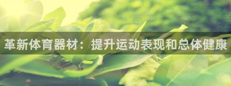 星欧娱乐平台怎么样可靠吗：革新体育器材：提升运动表现
